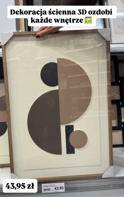 Dekoracja ścienna 3D  promocja w Action