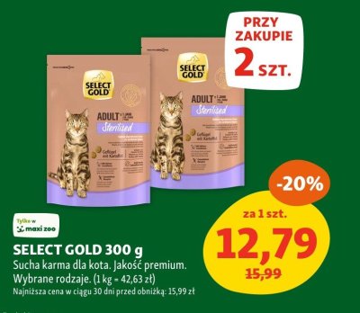 Karma SELECT GOLD 300 g promocja w MAXI ZOO