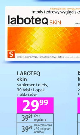 Kapsułki młody i zdrowy wygląd skóry Laboteq skin promocja