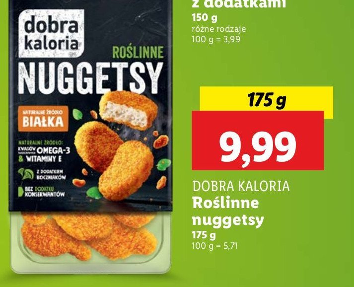 Roślinne nuggetsy Dobra kaloria promocja w Lidl