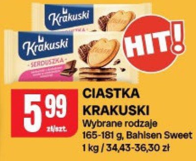 Ciastka Krakuski wybrane rodzaje promocja w Chorten