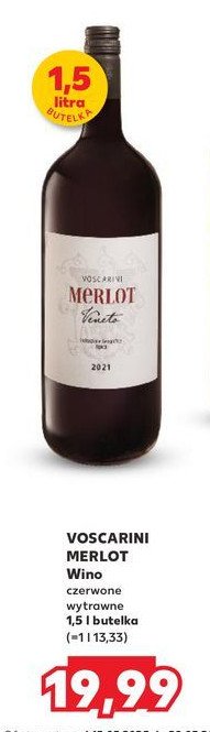 Wino Voscarini merlot promocja w Kaufland