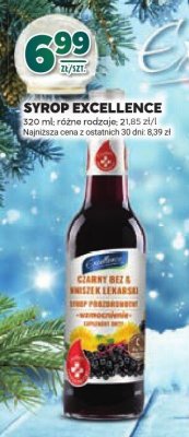 Syrop Excellence różne rodzaje promocja w Stokrotka