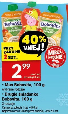 Mus Bobovita, 100 g promocja w Twój Market