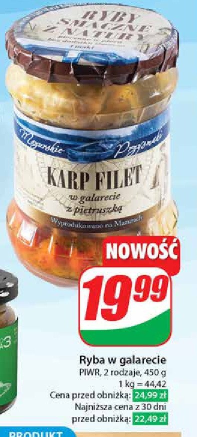 Karp filet w galarecie Mazurskie przysmaki promocja