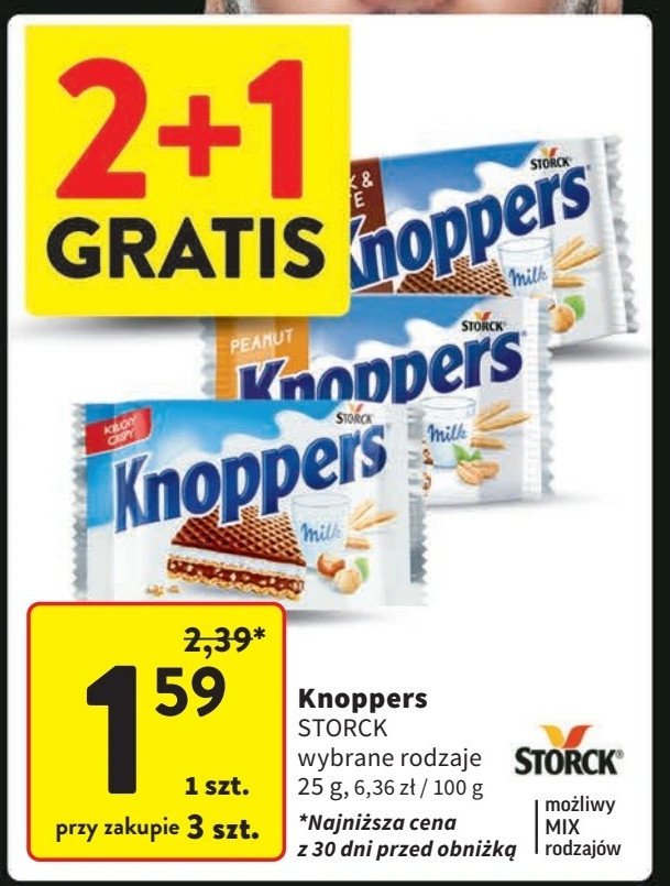 Wafelek black & white Knoppers promocja