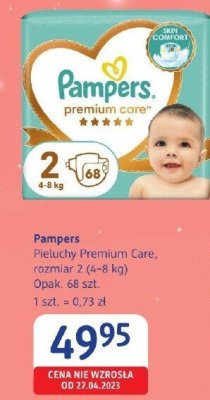 Pieluchy Pampers Premium Care, rozmiar 2 (4-8 kg) promocja w Drogerie DM