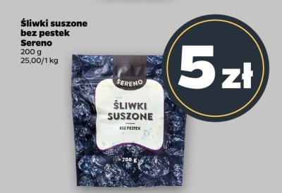 Śliwki suszone bez pestek Sereno promocja