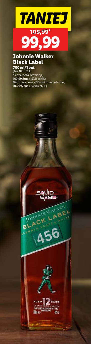 Whisky squid game Johnnie walker black label promocja w Lidl