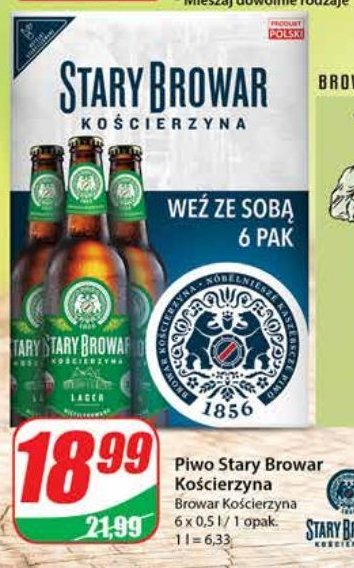 Piwo Stary browar kościerzyna lager promocje