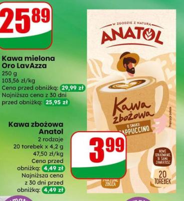 Kawa mielona Oro LavAzza promocja w Dino