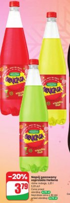 Napój gazowany oranżada Hellena różne rodzaje promocja w Dino
