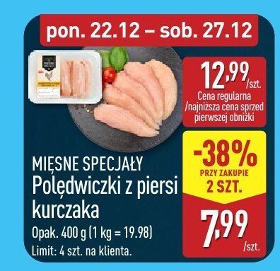 Polędwiczki z piersi kurczaka  promocja w Aldi