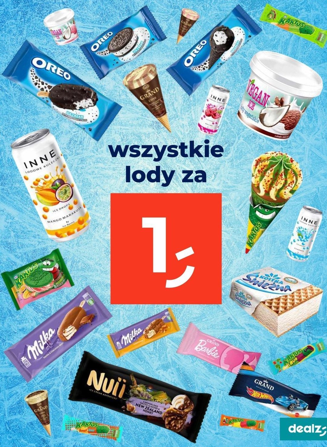 Lody chocolate hazelnut Milka ice cream promocja