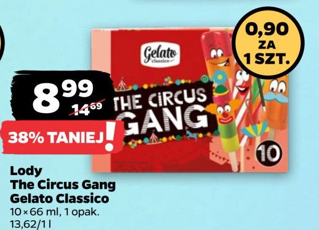 Lody the circus gang Gelato classico promocja