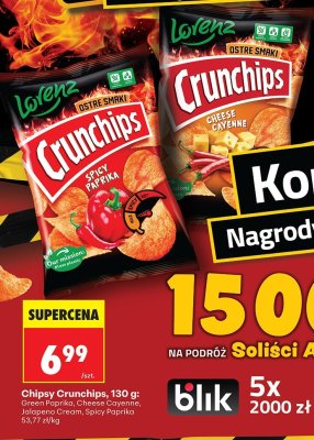 Chipsy Crunchips Green Paprika promocja w Biedronka