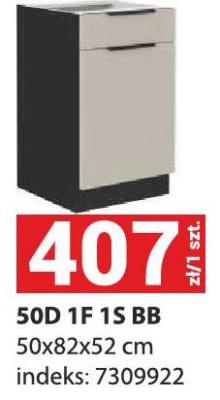 Szafka kuchenna 50D 1F 1S BB promocja w Merkury Market