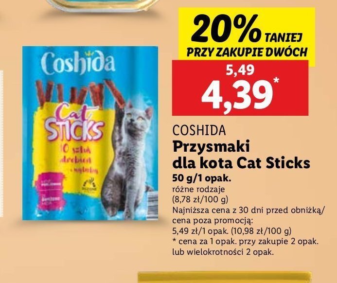 Przysmak dla kota drobiowe Coshida promocja