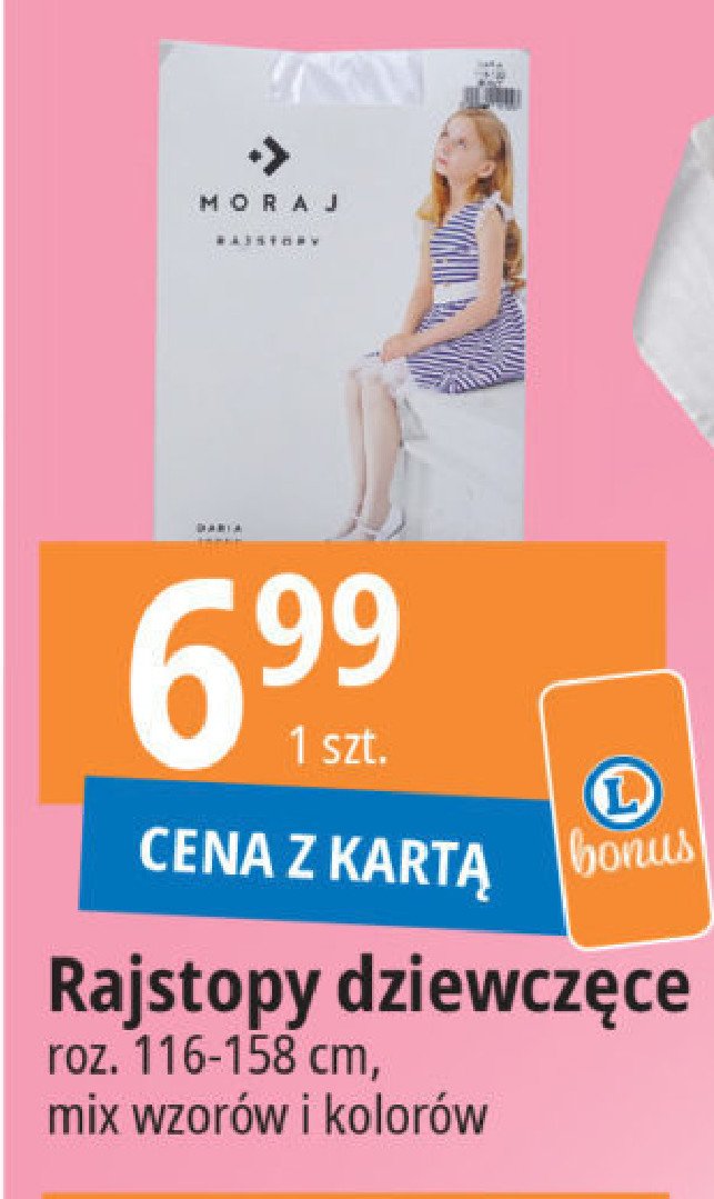 Rajstopy dziewcz臋ce 116-158 cm Moraj promocja