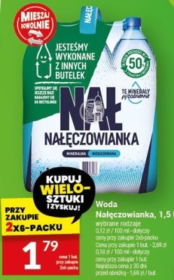 Woda Nałęczowianka 1,5 l promocja w Twój Market
