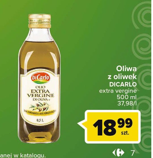 Oliwa z oliwek włoska extra virgin Di carlo promocje