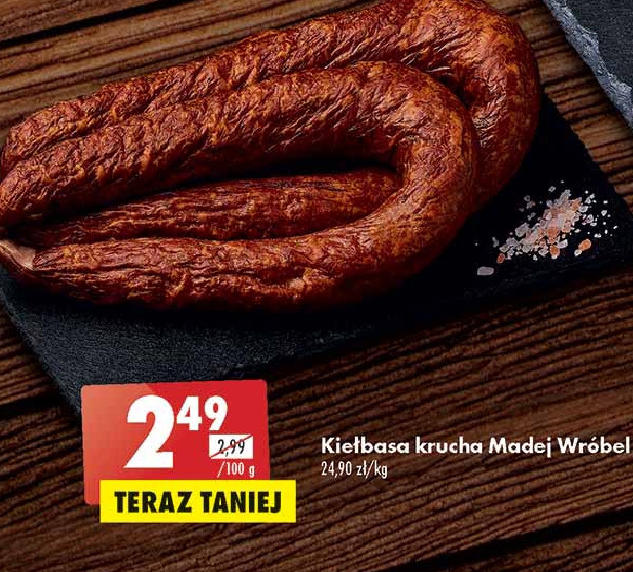 Kiełbasa krucha Madej & wróbel promocja