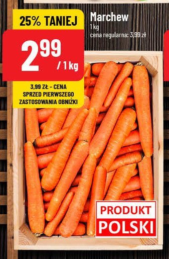 Marchew polska promocja w POLOmarket