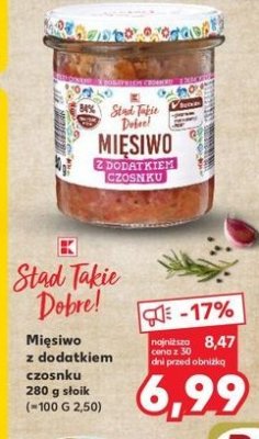 Mięsiwo z dodatkiem czosnku K-classic stąd takie dobre! promocja