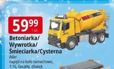 Betoniarka/Wywrotka/Śmieciarka/Cysterna Adar promocja w Leclerc