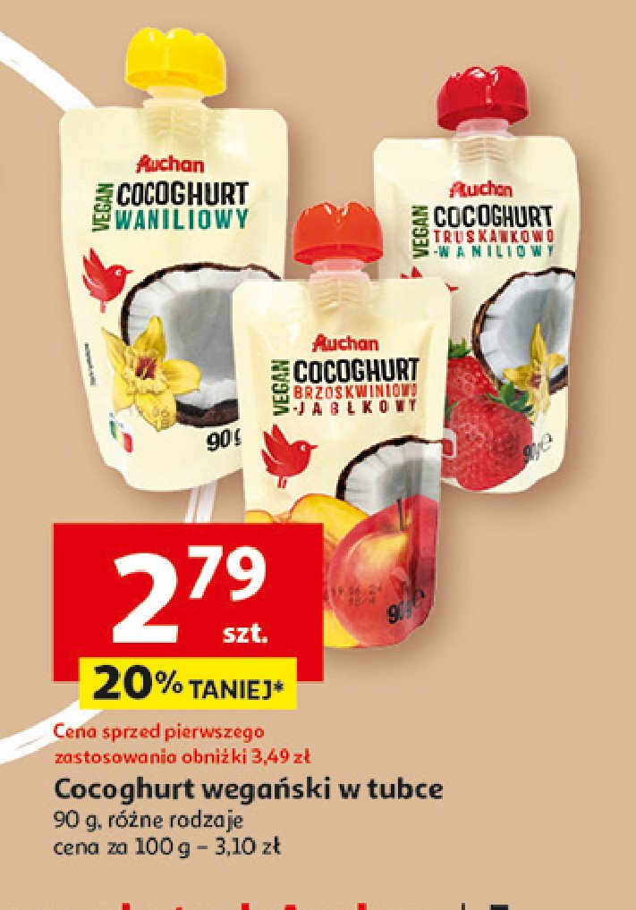 Cocoghurt waniliowy Auchan promocja