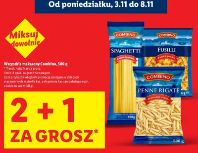 Makaron fusilli Arrighi promocja w Lidl