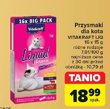 Przysmaki dla kota Vitakraft promocja w Carrefour