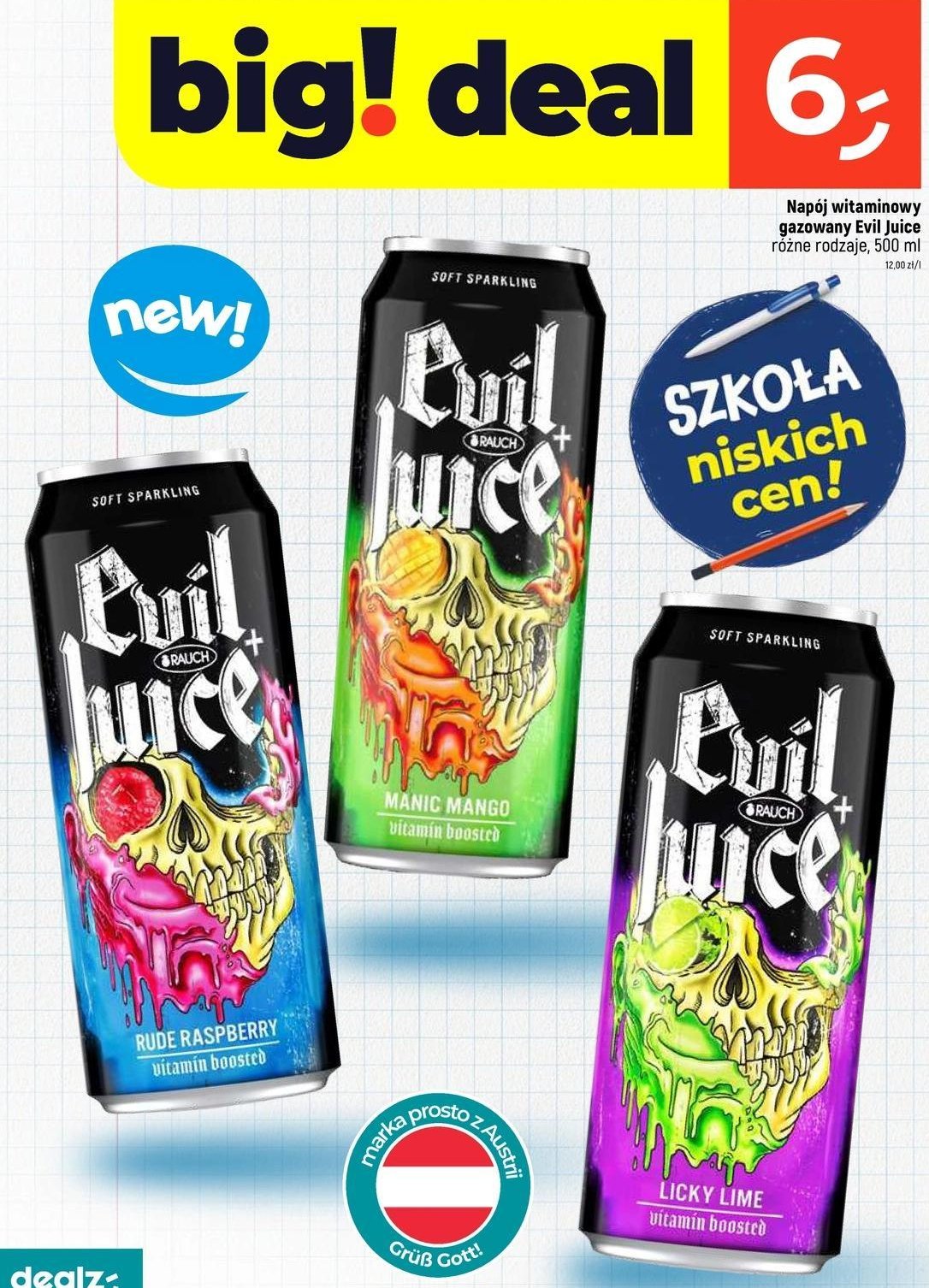 Napój evil juice licky lime Rauch promocja