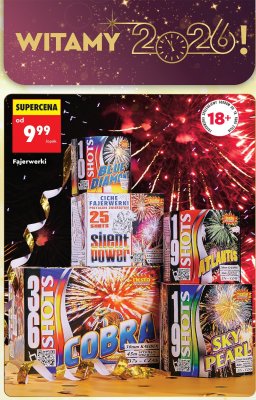 Fajerwerki Silent Power 25 Shots 20mm  promocja w Biedronka