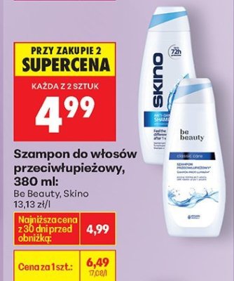 Szampon do włosów przeciwłupieżowy Be Beauty 380 ml promocja w Biedronka