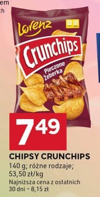 Chipsy Crunchips różne rodzaje Lorenz promocja w Stokrotka