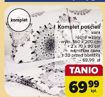 Komplet pościeli 160 x 200 + 2x 70 x 80 cm promocja