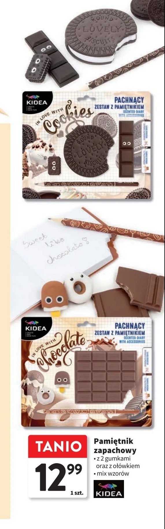 Pamiętnik pachnący chocolate Kidea promocja