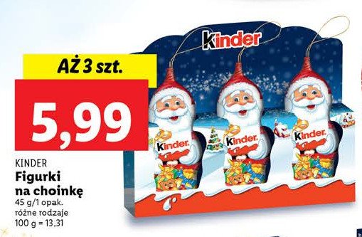 Miko艂aj czekoladowy Kinder chocolate promocja