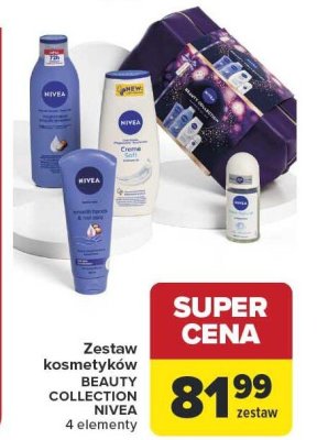 Zestaw kosmetyków BEAUTY COLLECTION NIVEA 4 elementy promocja w Carrefour