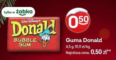 Guma Donald promocja w Żabka