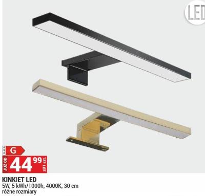 Kinkiet LED 5W, 5 kWh/1000h, 4000K, 30 cm różne rozmiary Merkury Market promocja w Merkury Market