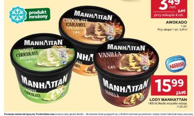 Lody bia艂a czekolada z pistacjami Nestle manhattan Manhattan (nestle) promocja