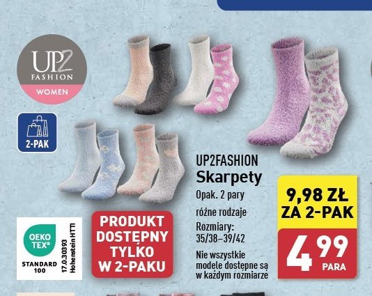 Skarpety damskie sportowe 35/38-39/42 Up2fashion promocja