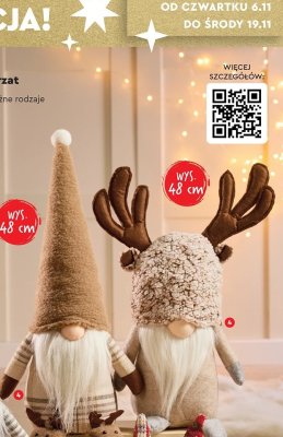 Skrzat dekoracyjny 48 cm promocja w Biedronka