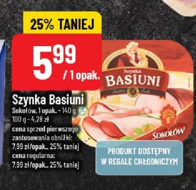 Szynka basiuni Soko艂贸w promocja w POLOmarket