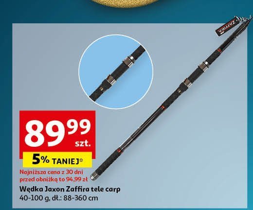 Wędka zaffira carp 360 cm Jaxon promocja w Auchan