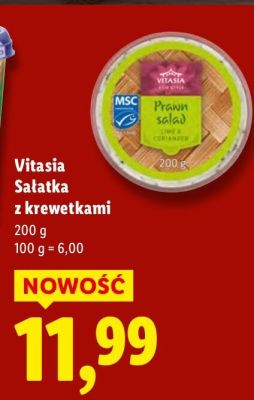 Sałatka z krewetkami Vitasia promocja w Lidl