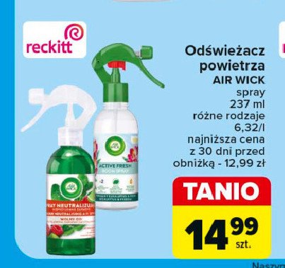 Odświeżacz powietrza malina & limonka Air wick promocja