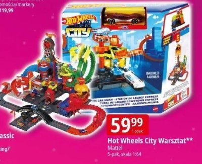 Hot Wheels City Warsztat Mattel promocja w Leclerc